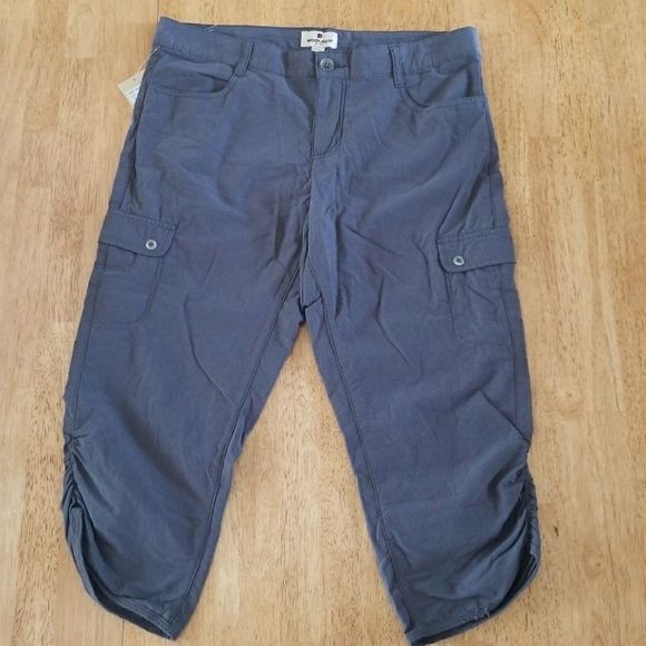 Woolrich Cargo Capris Pants Clam Diggers - Picture 1 of 8